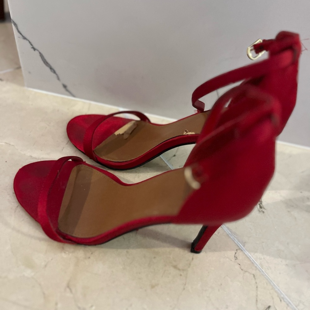 Elegant Red Women's Heels